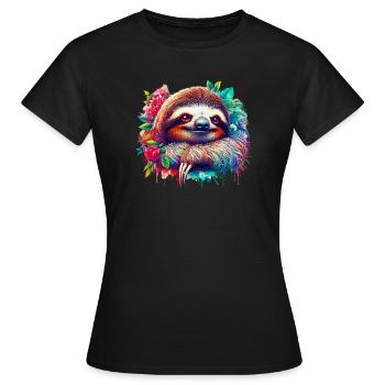 Paresse - T-shirt Femme - noir - Devant - AI Model Female 172 dark (172cm)