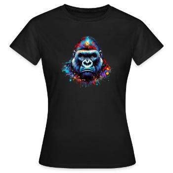 Gorille - T-shirt Femme - noir - Devant - AI Model Female 172 dark (172cm)
