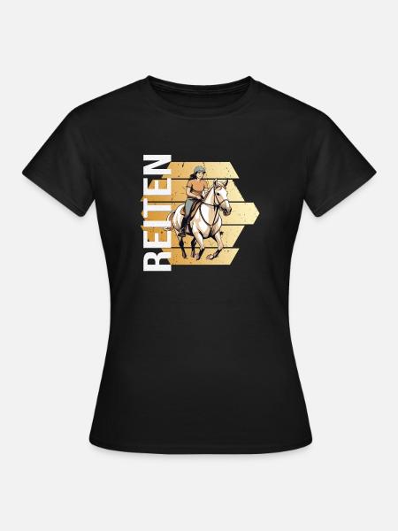 Reiten - Frauen T-Shirt - Schwarz