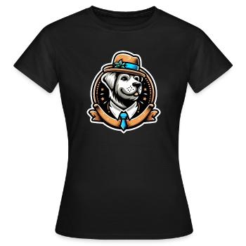 Mister D - Frauen T-Shirt - Schwarz - Vorne - AI Model Female 172 dark (172cm)