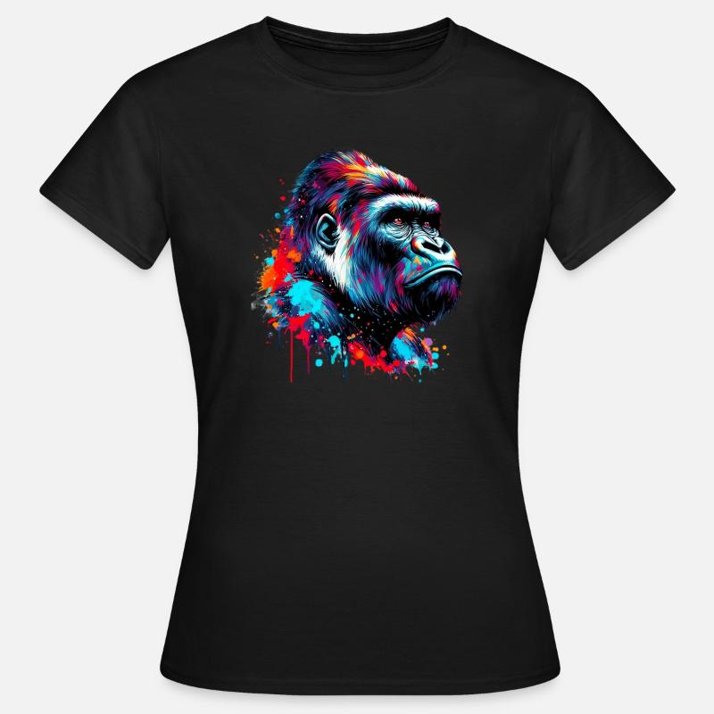 Gorille - T-shirt Femme - noir