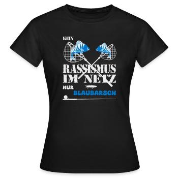 Kein Rassismus im Netz - Frauen T-Shirt - Schwarz - Vorne - AI Model Female 172 dark (172cm)