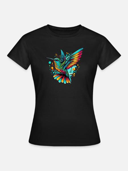 Kolibri - Frauen T-Shirt - Schwarz