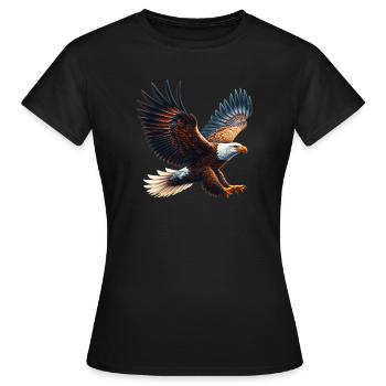 Eagle - Women's T-Shirt - black - Front - AI Model Female 172 dark (172cm)
