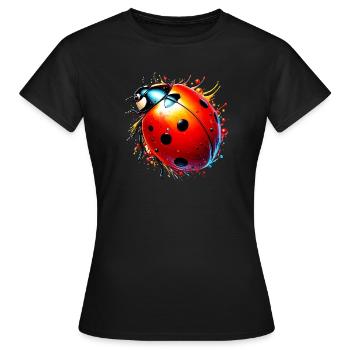 Coccinelle - T-shirt Femme - noir - Devant - AI Model Female 172 dark (172cm)