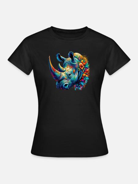 Nashorn - Frauen T-Shirt - Schwarz