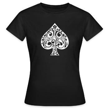 Jeux de cartes Jeux d’argent Joueurs professionnels Poker Casino - T-shirt Femme - noir - Devant - AI Model Female 172 dark (172cm)