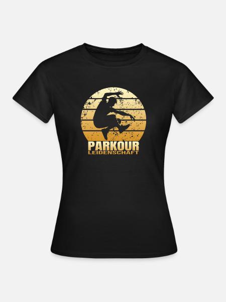 Parkour Leidenschaft - Frauen T-Shirt - Schwarz
