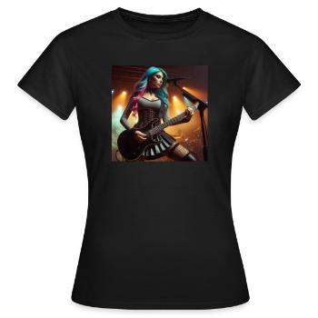 Heavy Metal Femme - T-shirt Femme - noir - Devant - AI Model Female 172 dark (172cm)