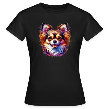 Chihuahua Hund - Frauen T-Shirt - Schwarz - Vorne - AI Model Female 172 dark (172cm)
