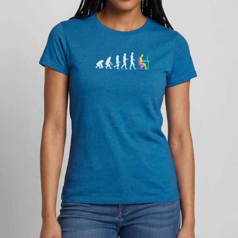 Developer Evolution Computerfreak Open Source Frauen T-Shirt