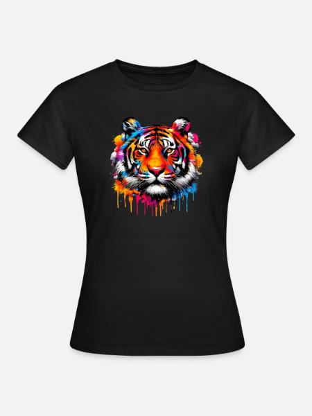 Tiger - Frauen T-Shirt - Schwarz
