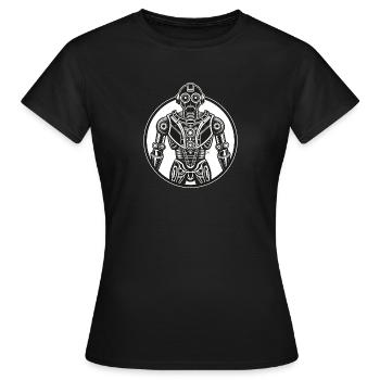 Roboter - Frauen T-Shirt - Schwarz - Vorne - AI Model Female 172 dark (172cm)