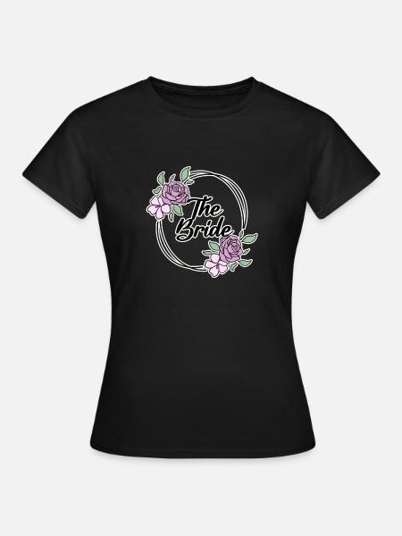 Braut Motiv - Frauen T-Shirt - Schwarz