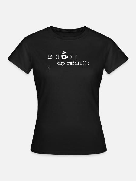 Debug Programmierer Coden Developer Computerfreak - Frauen T-Shirt - Schwarz