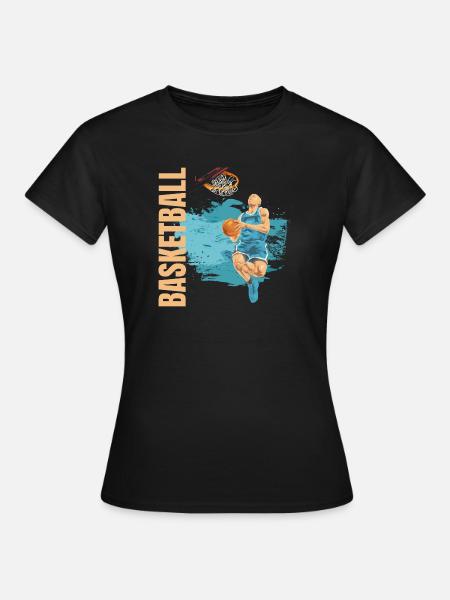 Basketball - Frauen T-Shirt - Schwarz