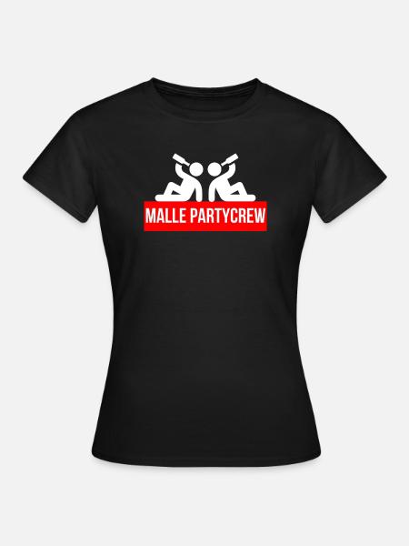 Malle Partycrew - Frauen T-Shirt - Schwarz