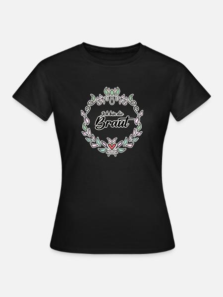Braut Motiv Form - Frauen T-Shirt - Schwarz
