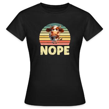 Vaches Vaches - T-shirt Femme - noir - Devant - AI Model Female 172 dark (172cm)