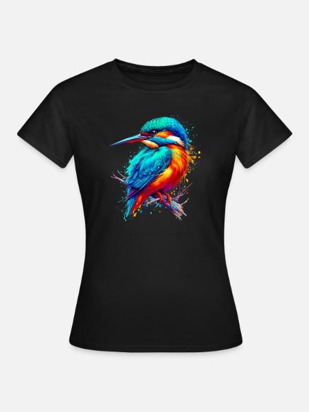 Eisvogel - Frauen T-Shirt - Schwarz