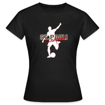 St Pauli Aufsteiger - Frauen T-Shirt - Schwarz - Vorne - AI Model Female 172 dark (172cm)