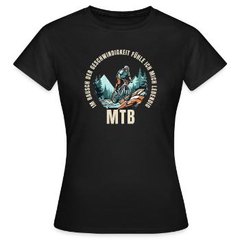 Im Rausch der Geschwindigkeit - Frauen T-Shirt - Schwarz - Vorne - AI Model Female 172 dark (172cm)