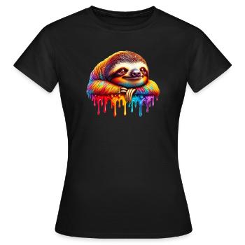 Paresse - T-shirt Femme - noir - Devant - AI Model Female 172 dark (172cm)