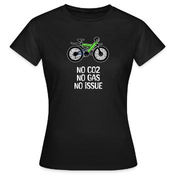 Energy Energy Storage Refueling Statement Bike - Women's T-Shirt - black - Front - AI Model Female 172 dark (172cm)