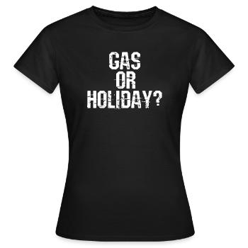 Ravitaillement en essence diesel Déclaration Essence Station d’essence Énergie - T-shirt Femme - noir - Devant - AI Model Female 172 dark (172cm)