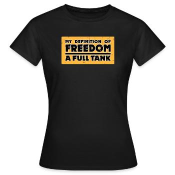 Pompe à carburant Déclaration de stockage d’énergie Ravitaillement en électricité - T-shirt Femme - noir - Devant - AI Model Female 172 dark (172cm)