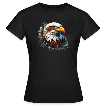 Eagle - Women's T-Shirt - black - Front - AI Model Female 172 dark (172cm)