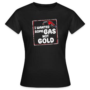 Tankstelle Benzin Tanken Diesel Statement Strom - Frauen T-Shirt - Schwarz - Vorne - AI Model Female 172 dark (172cm)