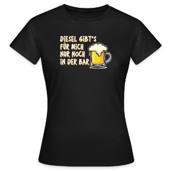 Station-service Essence Déclaration Énergie Ravitaillement en électricité - T-shirt Femme - noir - Devant - AI Model Female 172 dark (172cm)