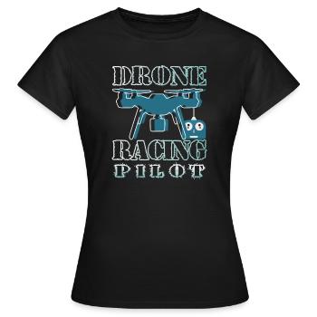 Pilote de drone - T-shirt Femme - noir - Devant - AI Model Female 172 dark (172cm)
