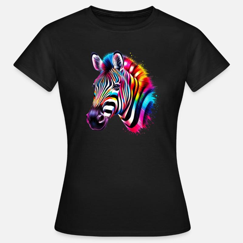 Zebra - Frauen T-Shirt - Schwarz