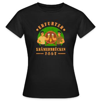 Krämerbrückenfest Erfurt - T-shirt Femme - noir - Devant - AI Model Female 172 dark (172cm)