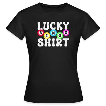 Joueurs de bingo Bingo - T-shirt Femme - noir - Devant - AI Model Female 172 dark (172cm)
