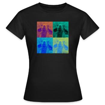 Le secret de l’orignal - Duplex - T-shirt Femme - noir - Devant - AI Model Female 172 dark (172cm)
