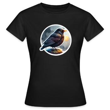 Blackbird - Women's T-Shirt - black - Front - AI Model Female 172 dark (172cm)