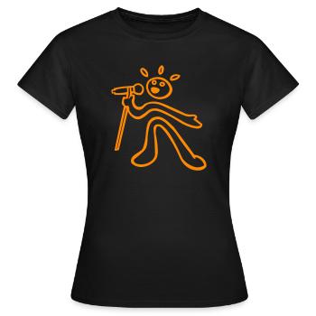 voice singer - Women's T-Shirt - black - Front - AI Model Female 172 dark (172cm)