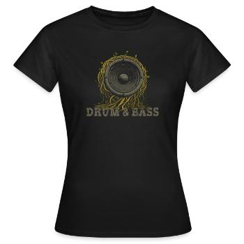 DNB Dschungelwurzeln & Steine - Frauen T-Shirt - Schwarz - Vorne - AI Model Female 172 dark (172cm)