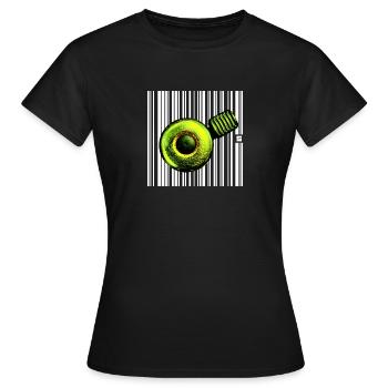 SPOT - PLEITE - Frauen T-Shirt - Schwarz - Vorne - AI Model Female 172 dark (172cm)