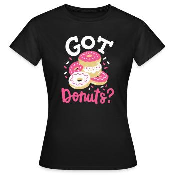 Donuts Donut-Liebhaber - Frauen T-Shirt - Schwarz - Vorne - AI Model Female 172 dark (172cm)