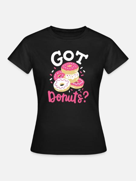 Donuts Donut-Liebhaber - Frauen T-Shirt - Schwarz