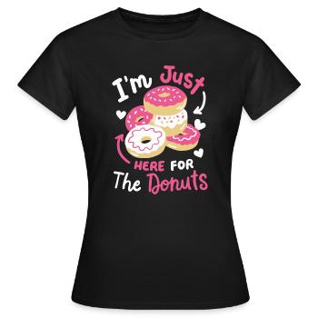 Donuts Donut-Liebhaber - Frauen T-Shirt - Schwarz - Vorne - AI Model Female 172 dark (172cm)