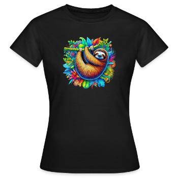 Paresse - T-shirt Femme - noir - Devant - AI Model Female 172 dark (172cm)