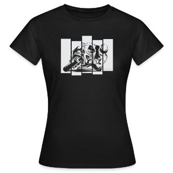 Moto de course moto piste de course symbole vélo de course - T-shirt Femme - noir - Devant - AI Model Female 172 dark (172cm)