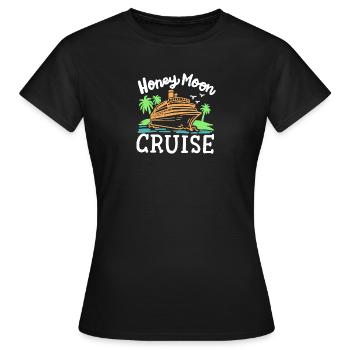 Flitterwochen Kreuzfahrt Urlaub - Frauen T-Shirt - Schwarz - Vorne - AI Model Female 172 dark (172cm)