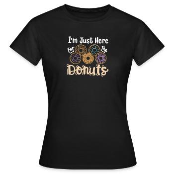 Donuts Donut-Liebhaber - Frauen T-Shirt - Schwarz - Vorne - AI Model Female 172 dark (172cm)