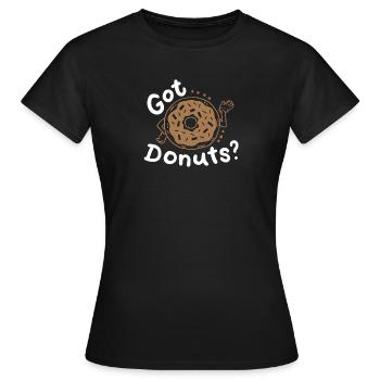 Donuts Donut-Liebhaber - Frauen T-Shirt - Schwarz - Vorne - AI Model Female 172 dark (172cm)
